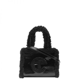 UGG 우먼 UGG 어그 x TELFAR 스몰 쇼퍼 백 가방 - 블랙 1155850-BLK