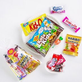 [답례품 구디백] 하트 뿅뿅 간식+무료스티커 생일 간식 선물 방학
