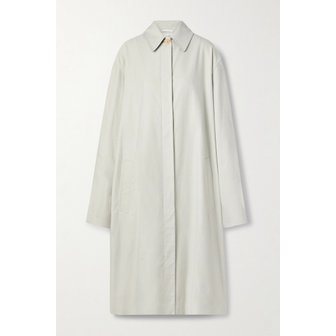 더로우 플루마 브러시드 코튼 캐시미어 블렌드 트렌치 코트 46376663162871915