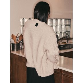 AR_Classic cable knit cardigan_2color