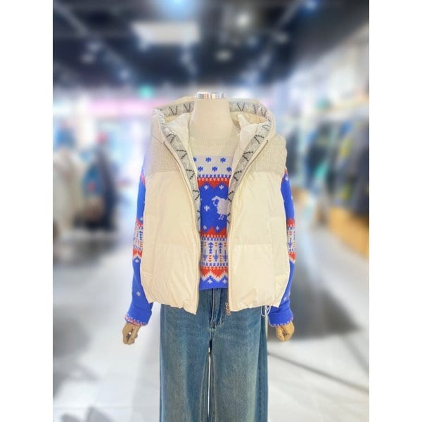 [여주점] 제럴드 니트 배색 베스트 (BAPD61461)