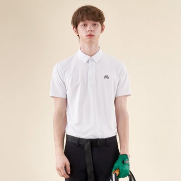 MARTINE GOLF [정상가 198000원]남성 기본 반팔 피케셔츠 화이트 (Z0C120131)