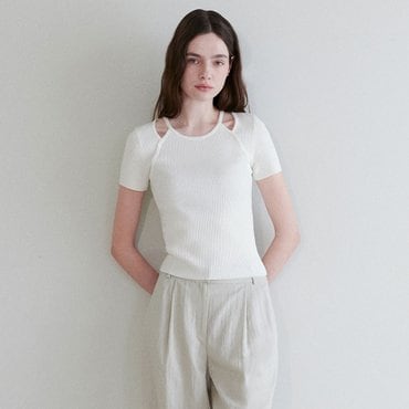 레이브 Shoulder Slit Half Knit VK4MP251_2color