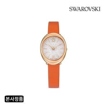 스와로브스키 [본사정품/쇼핑백증정] Imber 오렌지 레더 시계 5717543