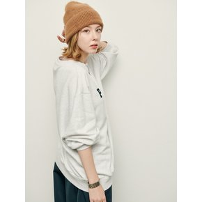 melange Special silhouette P logo sweat shirt