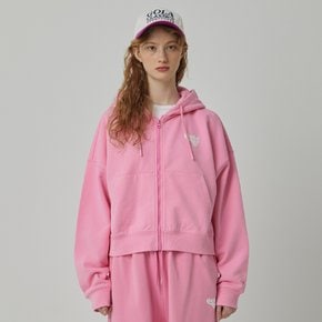 W ESSENTIAL HOOD ZIP-UP [PINK]