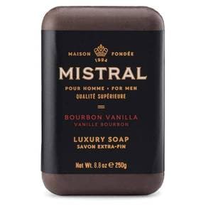 미스트럴 럭셔리 솝 버번 바닐라 남성 비누 Mistral Bar Soap 250g 2개