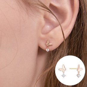 14K 귀걸이 나비 RA26A13T