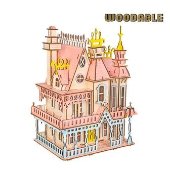 WOODABLE 우더블 핑크대저택-3D퍼즐 입체퍼즐 DIY (DL-G012)