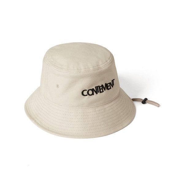LOGO BUCKET HAT_BEIGE