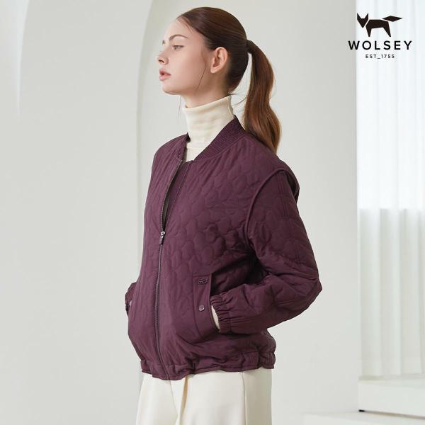 여성 간절기 퀼팅 점퍼