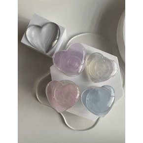 handmade]haert palette ver 투명 레진 그립 스마트톡