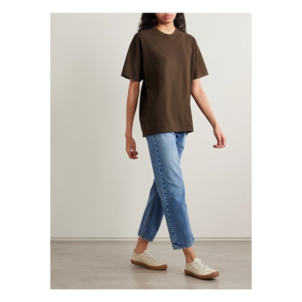 라비니아 코튼 저지 티셔츠 브라운 46376663162871824