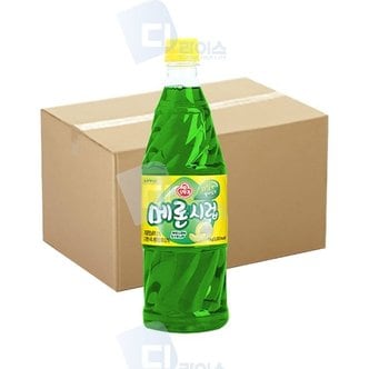  오뚜기시럽 메론시럽 1kg 15병 슬러시원액 과일맛시럽 (WBC9068)