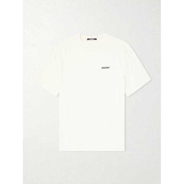 로고 아플리케 코튼 저지 티셔츠 46376663163117403