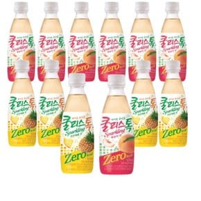 쿨피스 제로 톡 복숭아 파인애플 340ml 12개 24개