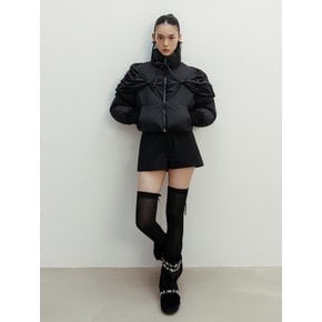 RIBBON PUFFER JACKET_TT4W001BK