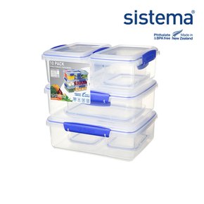 클립잇 블루 BPA-FREE 냉장고 정리 텐팩