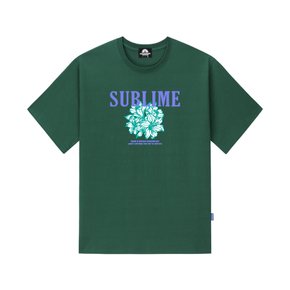 SURLIME FLOWER GRAPHIC 티셔츠 - 그린