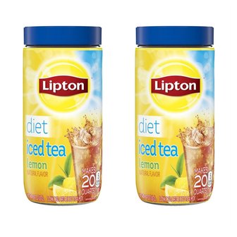 립톤 [해외직구]립톤 아이스티 믹스 레몬 로우 칼로리 167g 2팩/ Lipton Iced Tea Mix Lemon Low Calorie 5.9oz