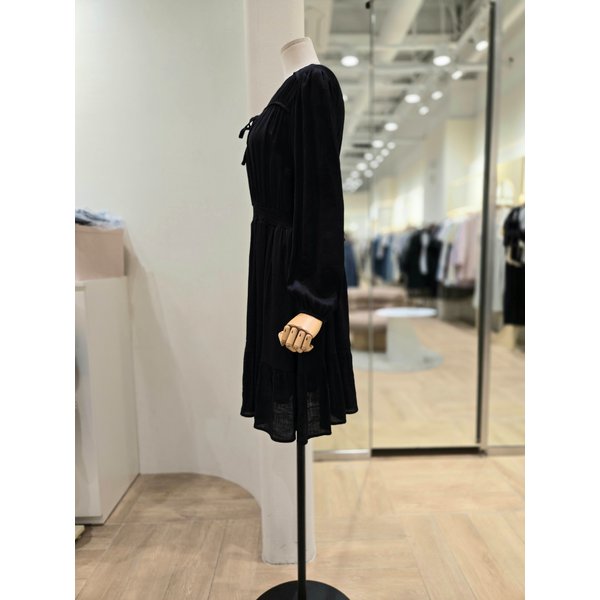 [부산점] 브이넥 리본셔링 원피스(PR1WO00702)