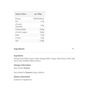 [해외직구] M&S Mango Sweet Chilli Dipping Sauce 앰앤에스 망고 스위트 칠리 디핑 소스 230g 4병