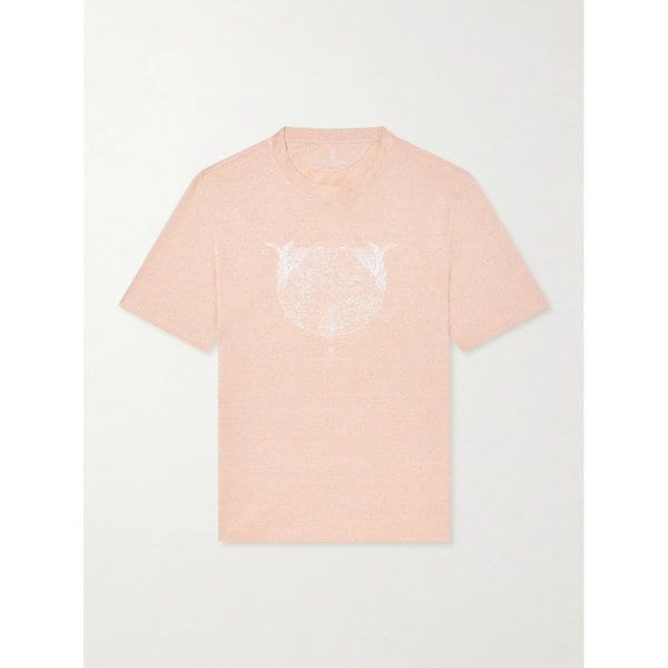 브루넬로쿠치넬리 로고 프린트 코튼 저지 티셔츠 46376663163018837