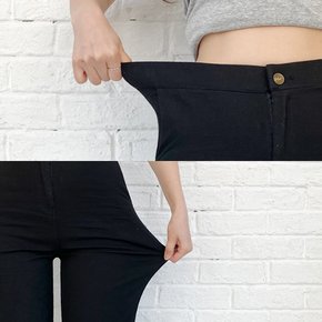 제이지컴퍼니 여성 쫀쫀 스판 린넨 일자 뒷밴딩 팬츠 빅사이즈까지