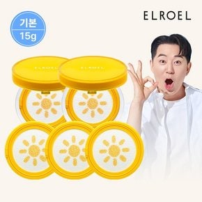 파데프리 선쿠션 본품 15g x 2개 + 리필 15g x 2개 (+리필 15g)_ELROEL