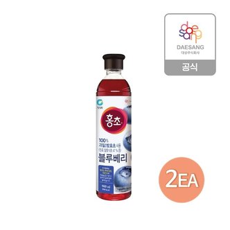  청정원 홍초 블루베리블라썸 900ml X 2개