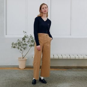 COTTON POCKET PANTS BEIGE