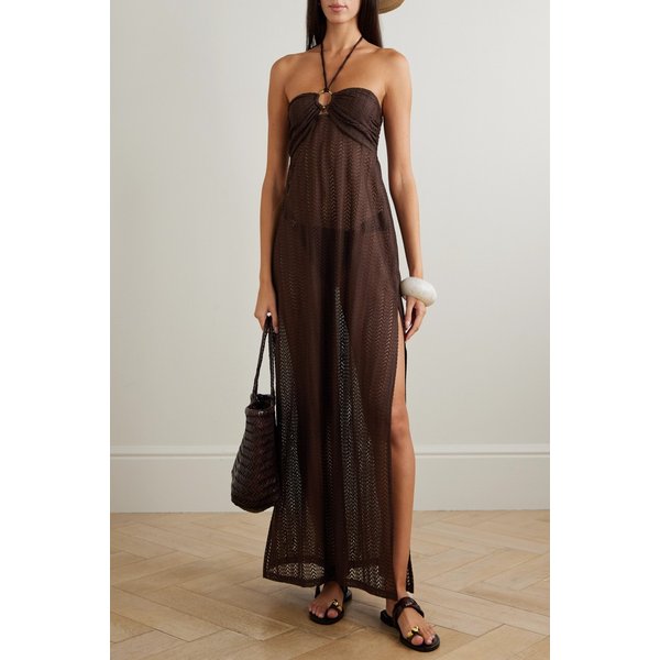 멜리사 오다바시 해리엇 장식 크로셰 홀터넥 맥시 원피스 46376663163011825