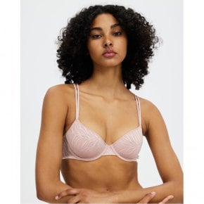 3906055 Calvin Klein Sheer Marquisette Lace Lightly Lined Demi Bra - Subdued