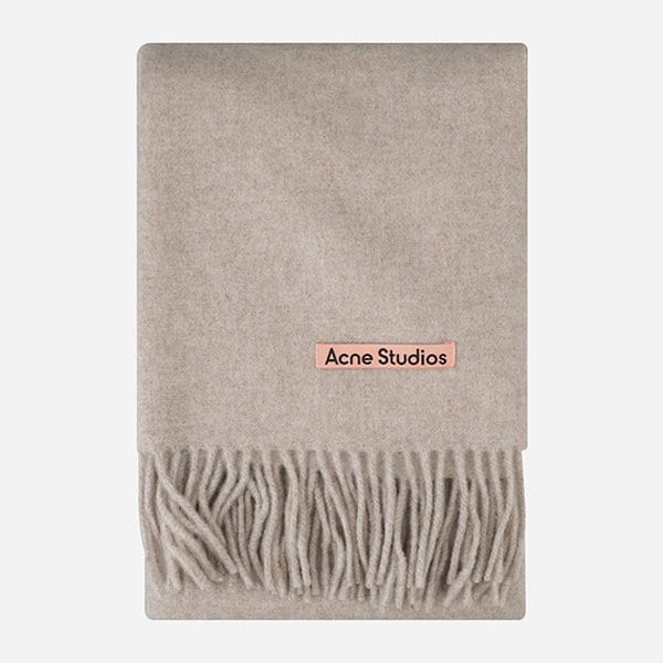 [시흥점] [아크네]5F CA0210 633 프린지 네로우 울 머플러 오트밀 멜란지