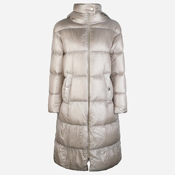 [시흥점] 5F PI001519D 12017Z 1985 여성 울트라 라이트 후드 롱 패딩 샹티이