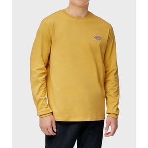 레귤러핏 스몰 자수 로고 롱슬리브 티셔츠 Honey Gold 긴팔 2760740 F17M...