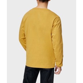 레귤러핏 스몰 자수 로고 롱슬리브 티셔츠 Honey Gold 긴팔 2760740 F17M...