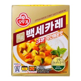  오뚜기 백세카레3분 약간매운맛 200g x 24개