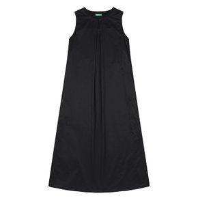 Pintuck sleeveless dress_40DNDV077BK