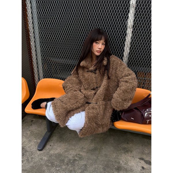 [혜지투스PICK]Toggle Point Fur Coat_CTO149(3color)