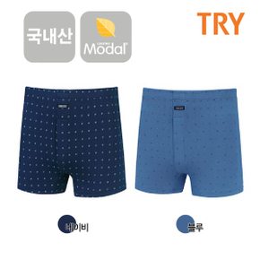 TRY 남성 위버트렁크 남자 사각 모달 팬티 속옷(택1)