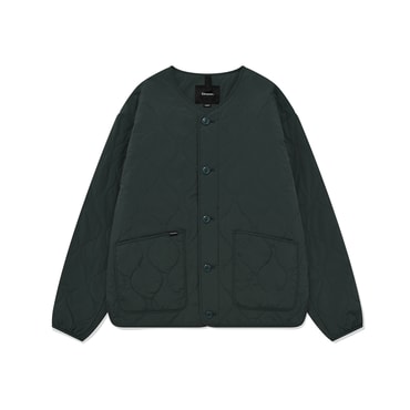커버낫 숏 퀼팅 자켓 그린 CO2303JK27GN