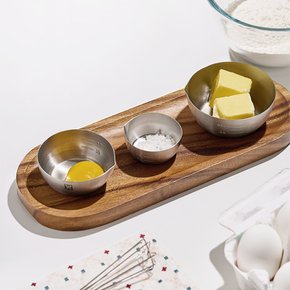 스텐304 소스볼 계량 믹싱볼 종지 3size