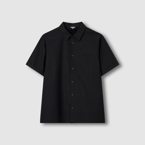 남 시어서커 반팔 셔츠 J115203310099