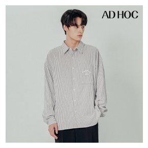 남성 스트라이프 레터링 자수 셔츠(HZ4LS14)