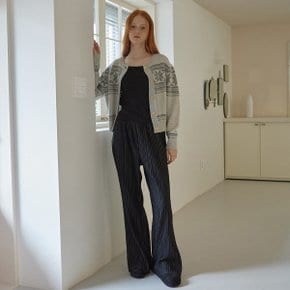 PLEATED LINE PANTS_BLACK