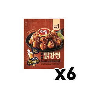 하림 매콤닭강정 즉석조리 250g x 6개