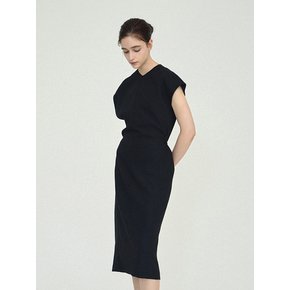 unbalanced sleeve dress