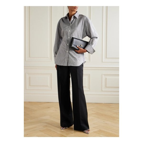 로헤 체크 크링클 코튼 혼방 셔츠 그레이 46376663162944947