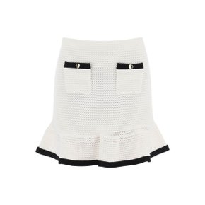 [SELF PORTRAIT] Womens Skirt SS24 217SK C WHITE